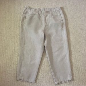 J. Jill Baggy Linen Capri